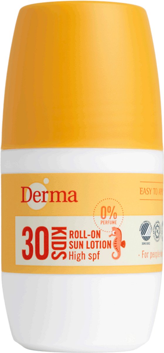 Derma Sun Kinder Zonnebrand Roller - SPF30 - 50 ML - Allergie & Geurvrij - Zonbescherming - Milieuvriendelijk - Kinderformule