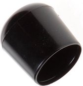 Pootdop zwart rond | 22mm (4 stuks) - Stoelpootdop - peerdop