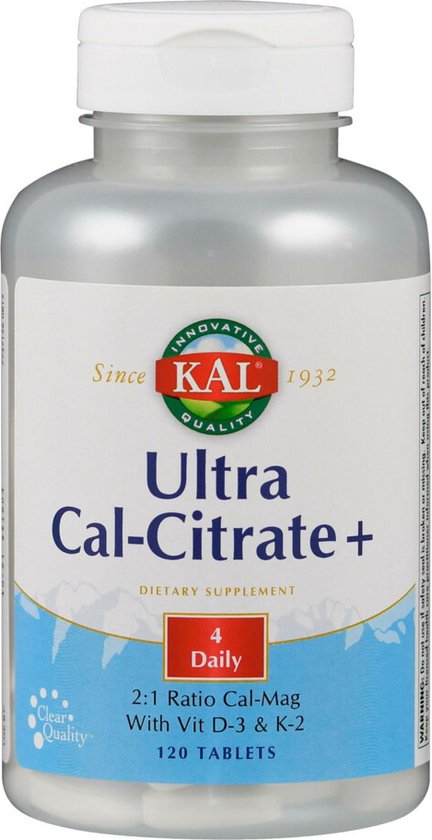 KAL Ultra Calcium Citraat+ 120 tabletten