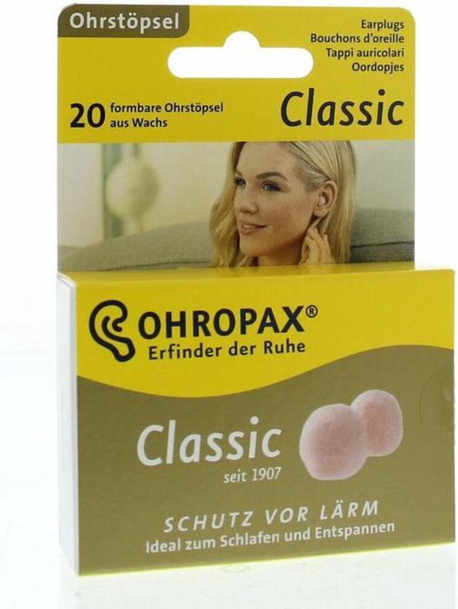 3x Ohropax Oordopjes Classic 20 stuks