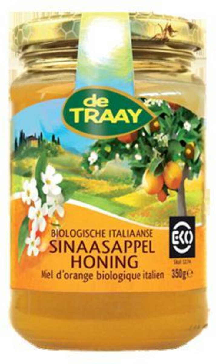 Goedkoopste Traay Sinaasappelhoning bio 350 Gram