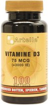 Artelle Vitamine D3 75 Mcg 3000Ie 100 softgels