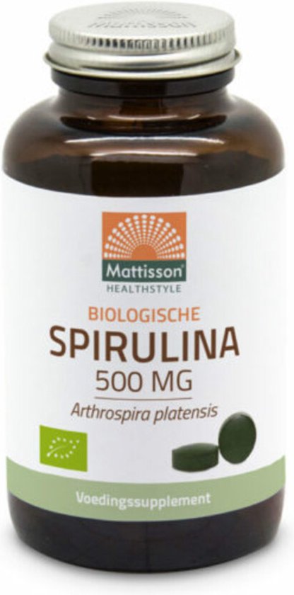 Mattisson - Biologische Spirulina Tabletten 500mg - Vegan & Biologisch - 240 Tabletten - Mattisson
