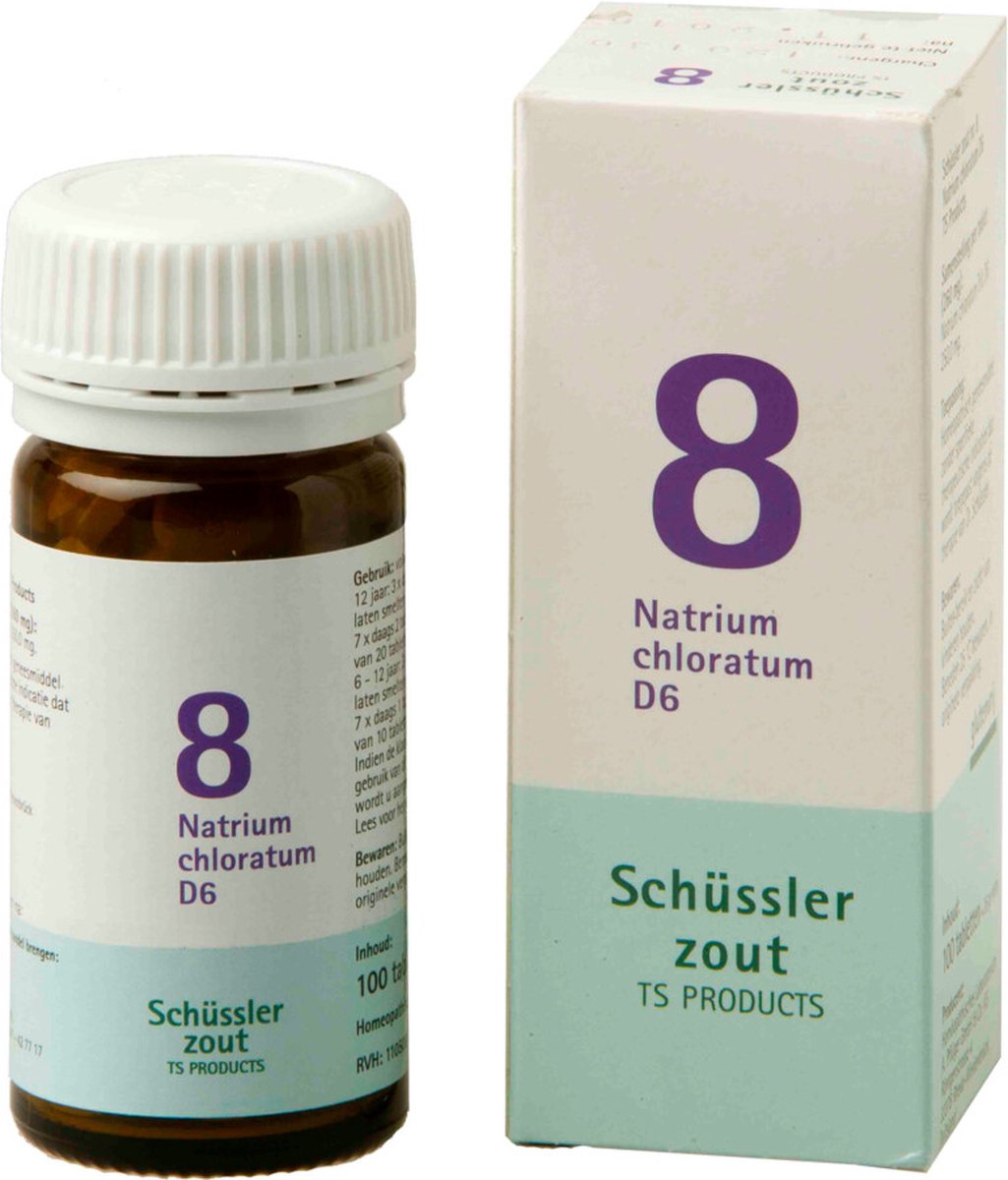 Goedkoopste Pfluger Schussler Zout nr 8 Natrium Chloratum D6 - 1 x 100 tabletten
