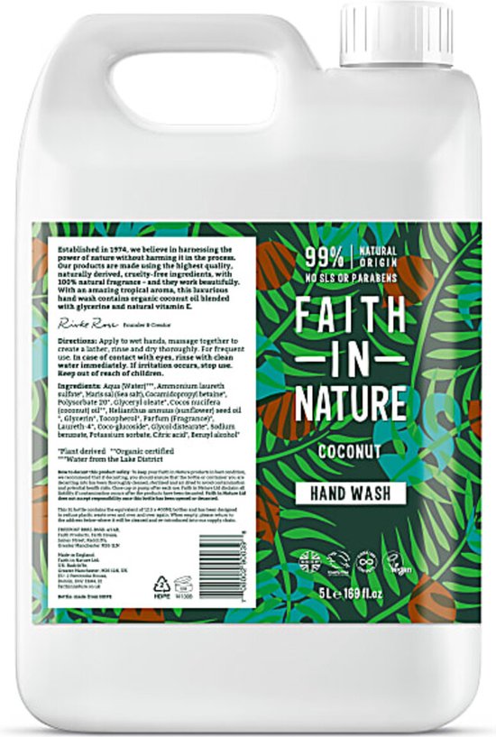 Faith in Nature Coconut Handzeep Navulverpakking