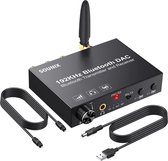 Sounix Analoog audio converter - 192KHz - Bluetooth 5.0 - Digital SPDIF/Optical/Toslink/Coaxial to Analog Stereo L/R RCA and 3.5mm Jack Converte