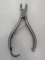 Belux Surgical Instruments - Professionele Nagelknipper voor ingegroeide nagels - Pedicure - Gebogen - Zilver - 14 cm