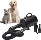 Hondenföhn – Extra Krachtig - Inclusief 3 Opzetstukken - Waterblazer voor Honden - Waterblazer - Zwart - Dieren Fohn - IXEN