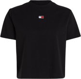 Tommy Hilfiger TJW Boxy Tee Dames T-Shirt - Zwart - Maat XL