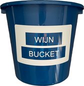 Cadeau Emmer-Wijn Bucket-5 Liter-Blauw-Cadeau-Geschenk-Gift-Kado