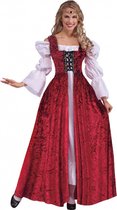 Middeleeuwse dames jurk rood