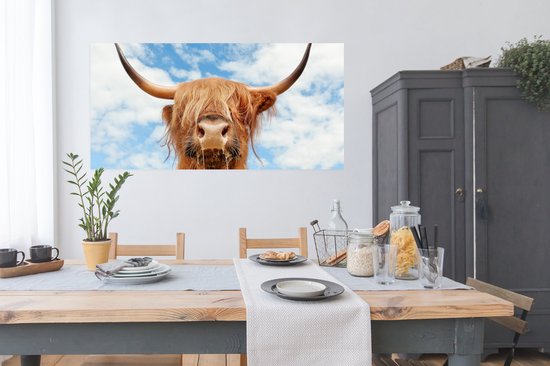 Affiche Highlander écossais - Nuage - Animaux - 160x80 cm