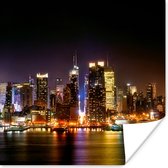 Poster New York - Manhattan - Skyline - 50x50 cm