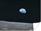 Poster De aarde vanaf de maan - 40x30 cm