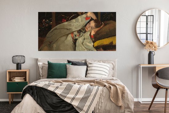 Affiche Fille en kimono blanc - Peinture de George Hendrik Breitner - 150x75 cm