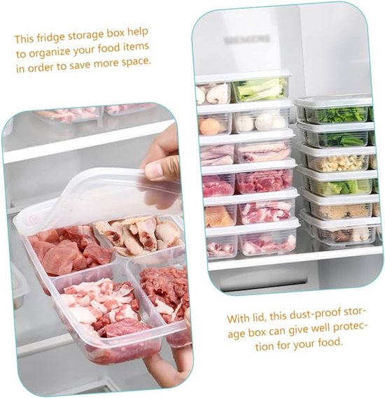 Igoods Voedsel Opbergdoos - 4 Vakjes - Handig - Compact