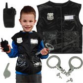 Déguisement de Police avec Accessoires de vêtements pour bébé - Déguisements de Police - Jeu de rôle - Talkie Walkie - Menottes