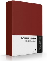 Romanette Hoeslaken Double Jersey Bordeaux rood 140/150 x 200/210/220 cm