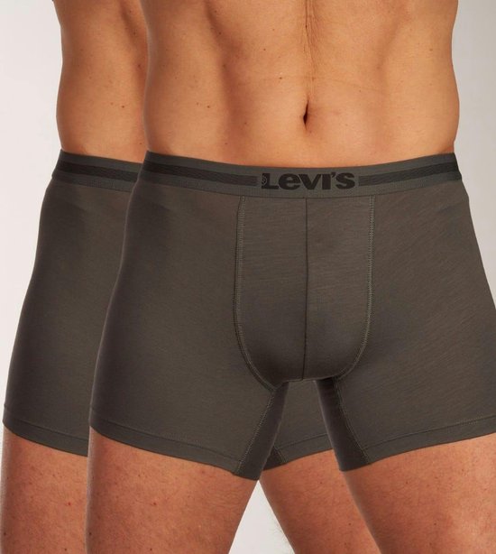Levi's Lange short - 2 Pack 005 Antraciet - maat XL (XL) - Heren Volwassenen - Lyocell- 701203926-005-XL