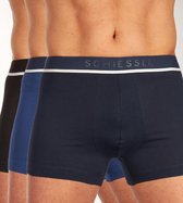 Shorts homme Schiesser - pack de 3 - Zwart - Bleu foncé - Blauw - Taille M