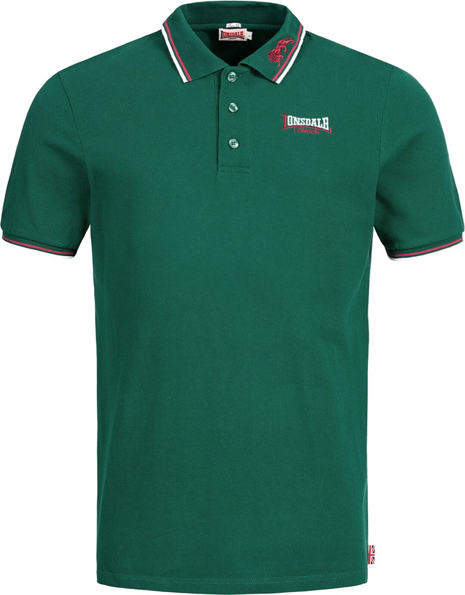 Lonsdale Slimfit Polo The Lion Groen - Maat: XL