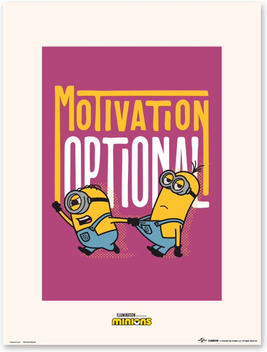 Grupo Erik Poster Minions Motivation Optional 30x40cm Divers