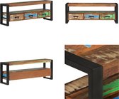 vidaXL Tv-meubel 120x30x45 cm massief gerecycled hout - Tv-meubel - Tv-meubels - Tv Standaard - Tv Unit
