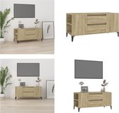 vidaXL Tv-meubel 102x44-5x50 cm bewerkt hout sonoma eikenkleurig - Tv-kast - Tv-kasten - Tv-meubel - Hifi-meubel