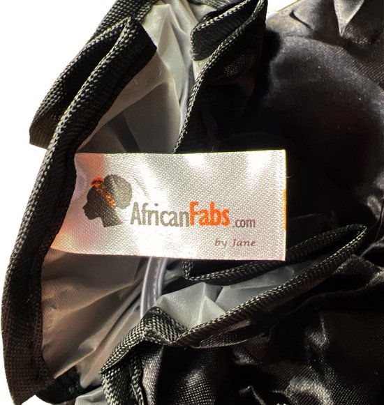 Luxe Grote Douchemuts / Shower cap / Douchekapje / Douche cap voor vol haar / krullen / afro AfricanFabs® - Zwart - AfricanFabs