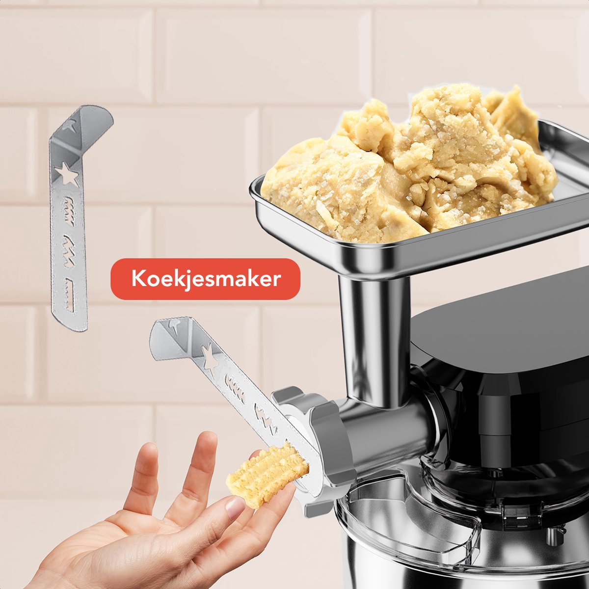 KitchenBrothers 6-in-1 keukenmachine met gehaktmolen en blender thumbnail 6