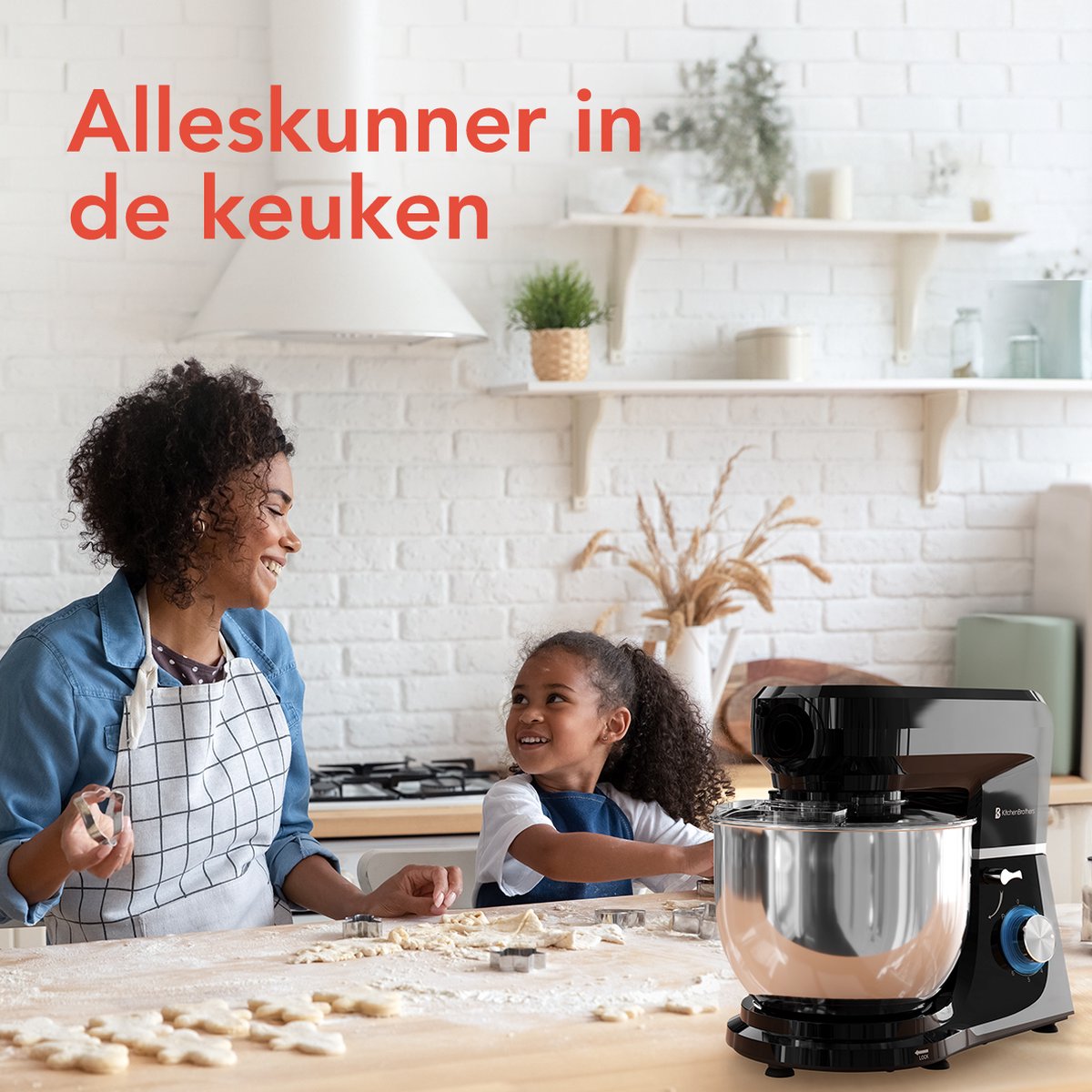 KitchenBrothers 6-in-1 keukenmachine met gehaktmolen en blender thumbnail 3