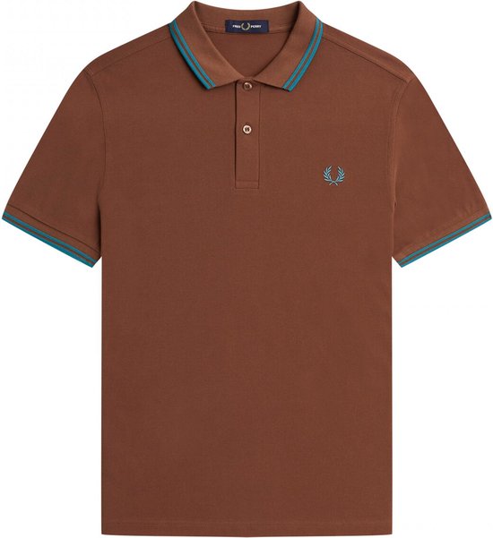 Fred Perry - Twin Tipped Shirt - Polo met Blauwe Bies-XL