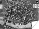 Affiche ancienne et historique de la ville d'Arnhem en noir et blanc - Carte 40x30 cm - petit - Tirage photo sur Poster (décoration murale salon / chambre) / Villes européennes Poster