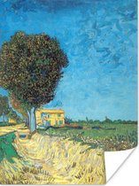Poster De laan vlakbij Arles - Vincent van Gogh - 90x120 cm