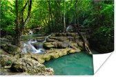 Poster Groene natuur in het Nationaal park Erawan in Thailand - 30x20 cm