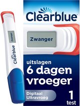 Test de grossesse Clearblue Digital Ultra Early (10 mUI/ml) - Il n'y a pas de test qui vous donnera un résultat plus rapide - 1 test digital
