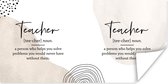 Poster Woordenboek - Meester - Quotes - 80x40 cm