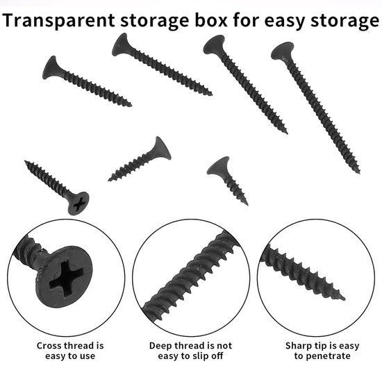 100Pcs Zelftappende Schroeven En Geribbelde Ankers, Schroeven En Muur Stekkers Set Rawplug En Schroeven Set Plastic Zelfborende Gipsplaten Ankers Kit
