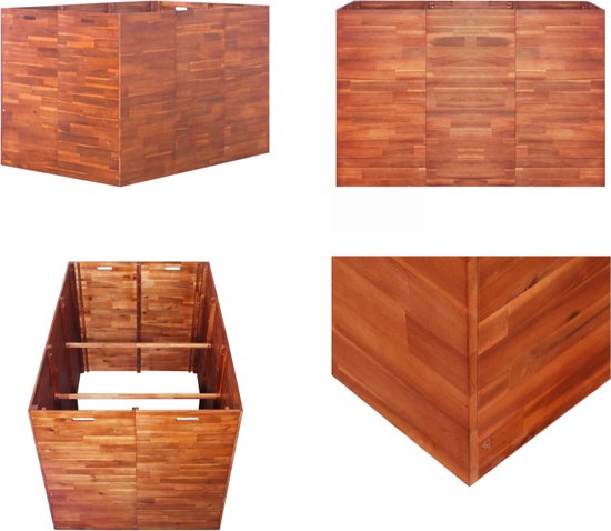 vidaXL Plantenbak 200x50x70 cm massief grenenhout wit