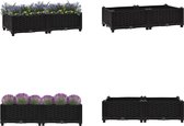 vidaXL Plantenbak verhoogd 80x40x23 cm polypropyleen - Verhoogde Tuinbak - Verhoogde Tuinbakken - Verhoogde Plantenbak - Verhoogde Plantenbakken