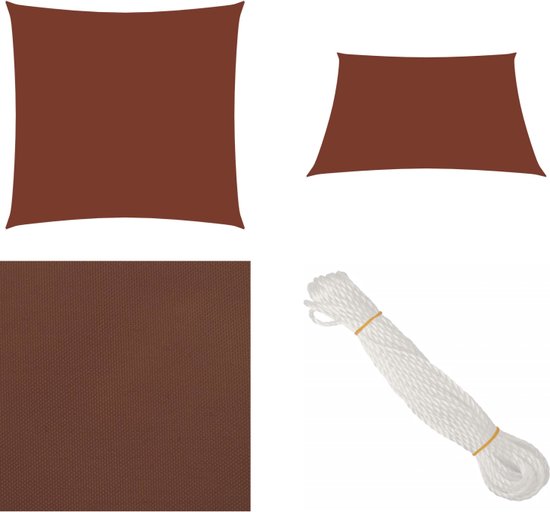 vidaXL - Zonnescherm - vierkant - 4,5x4,5 - m - oxford - stof - crèmekleurig