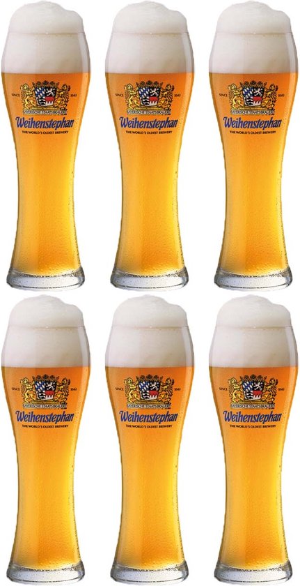 Foto: Weihenstephan weizen bierglas 30cl 6 pack