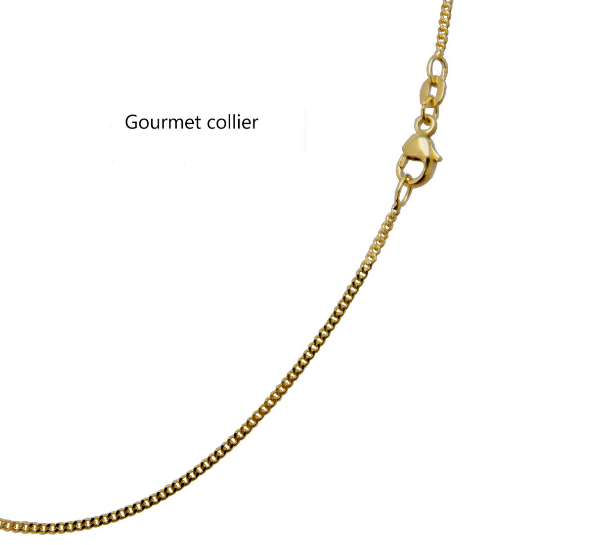 ketting – gourmet - geel goud -60cm – 4.1 gram - 1.4mm breed – 14 karaat - verlinden juwelier - Verlinden Juwelier