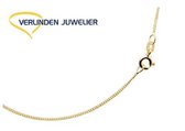 Bijoutier Verlinden - or jaune - collier - collier - gourmette - 50 cm - 1,2 mm de large - 2,5 grammes - bijoux