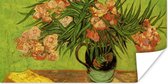 Poster Stilleven vaas met oleanders en boeken - Vincent van Gogh - 120x60 cm
