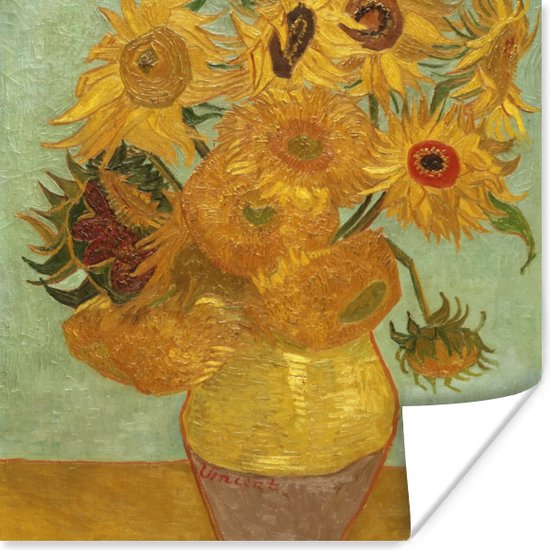 Foto: Poster zonnebloemen vincent van gogh 50x50 cm