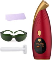 IPL Laser Ontharingsapparaat voor Vrouwen - Permanente & Pijnloze Haarverwijdering - 999,999 Flitsen - 5 Energie Levels - Rood - Geschikt voor Gehele Lichaam