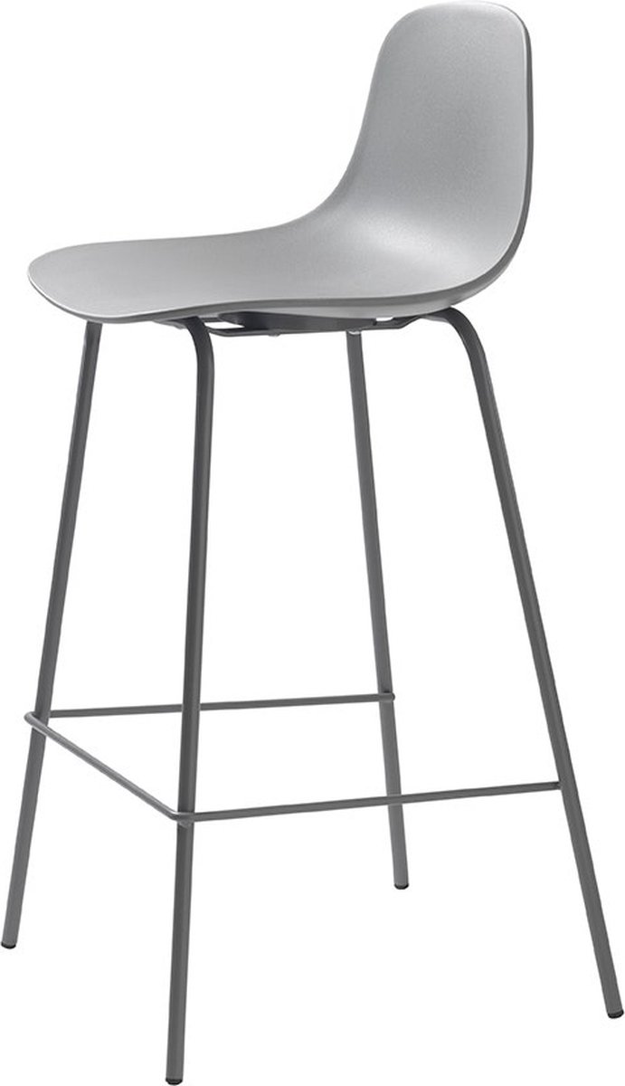 Lisomme Suus kunststof barkruk grijs