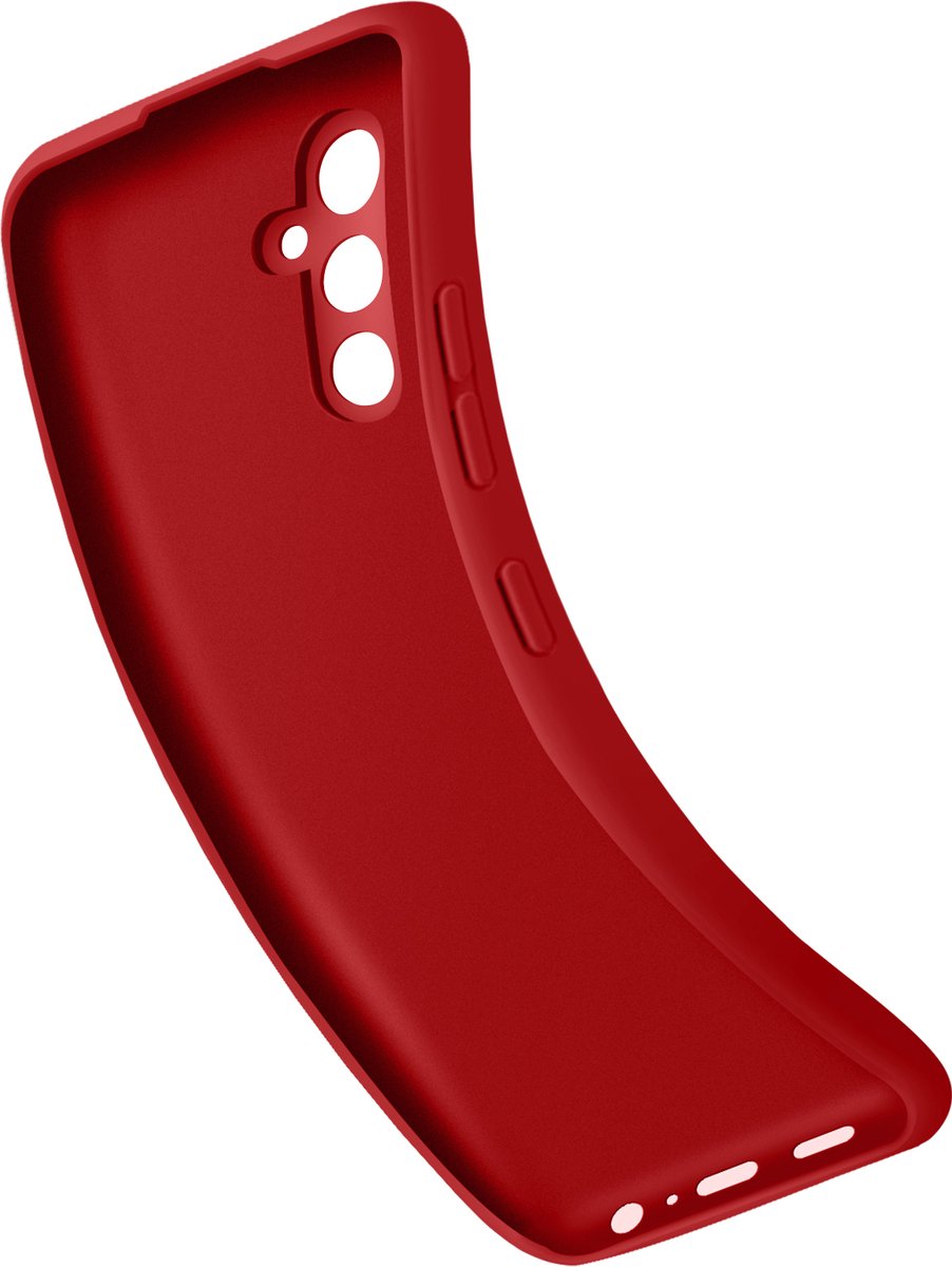 Bigben Connected, Samsung Galaxy A05s Soft Touch hoesje met matte afwerking, Rood