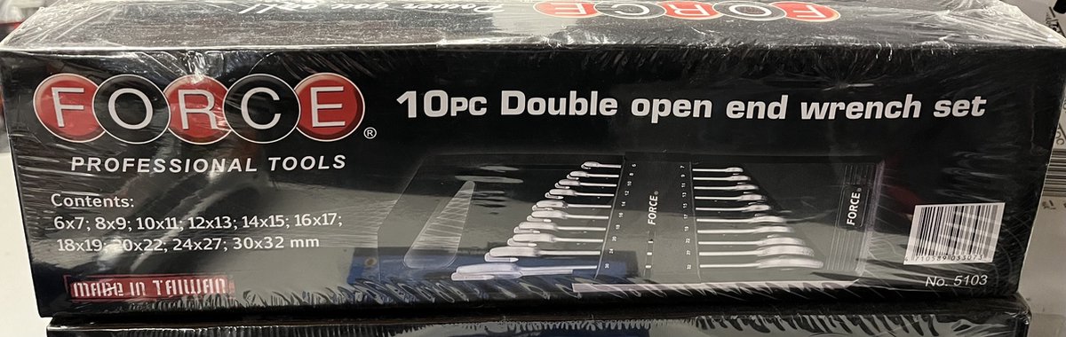 5103 force steeksleutelset 10 delig